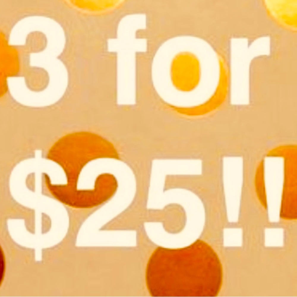 3/$25 ❤️ SALE with $5.99shipping!!